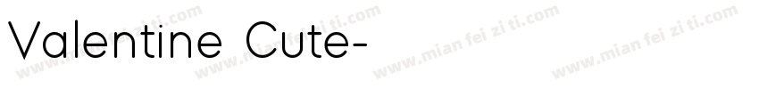 Valentine Cute字体转换